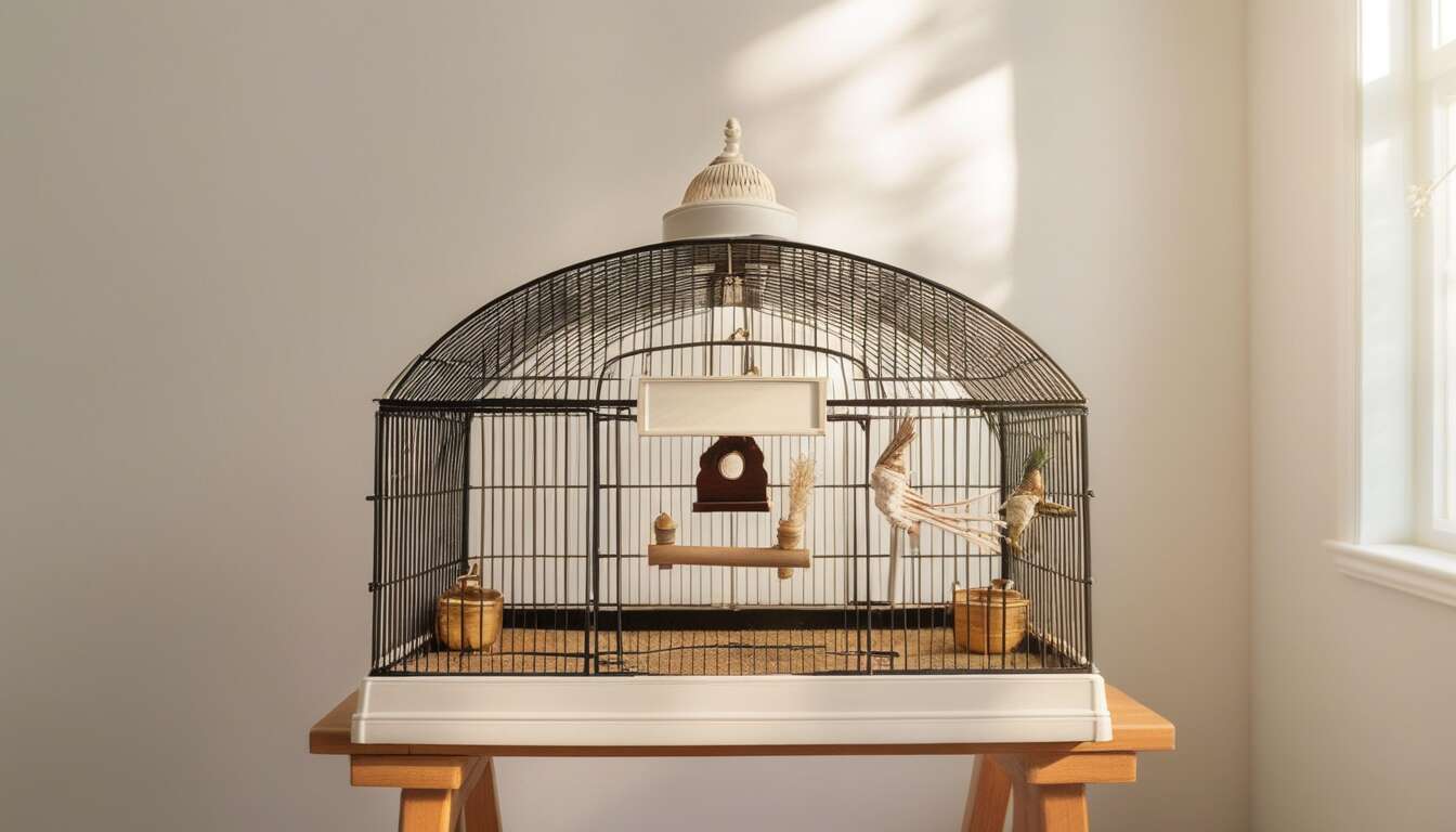 Accessoires indispensables pour une cage d&rsquo;oiseau propre