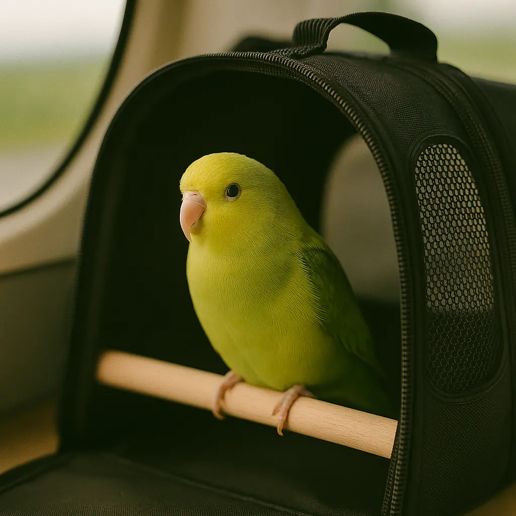 voyager avec son oiseau